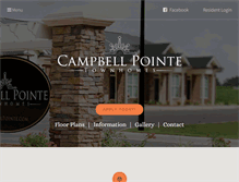 Tablet Screenshot of campbellpointe.com